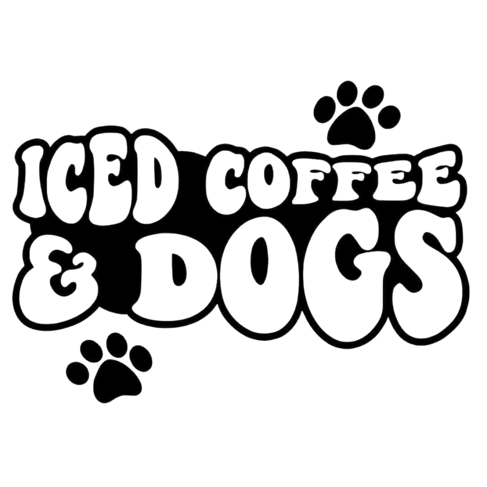 Iced Coffee & Dogs Black and White Pet Accessory